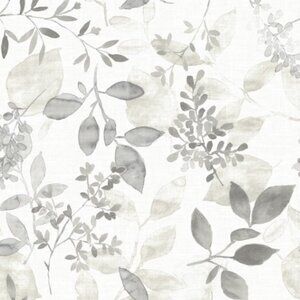 A-Street Prints Gossamer Grey Botanical Wallpaper